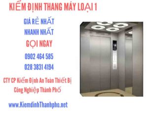 Hình ảnh kiểm định Tháng máy loại 1