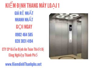 Hình ảnh kiểm định Tháng máy loại 1