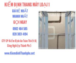 Hình ảnh kiểm định Tháng máy loại 1