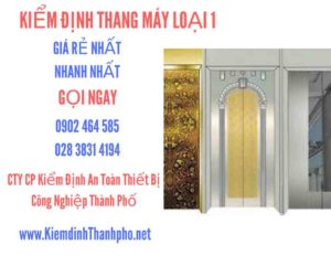 Hình ảnh kiểm định Tháng máy loại 1