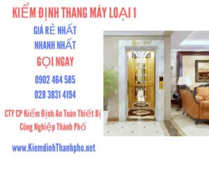 Hình ảnh kiểm định Tháng máy loại 1