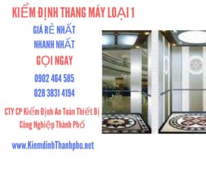 Hình ảnh kiểm định Tháng máy loại 1