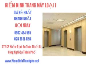 Hình ảnh kiểm định Tháng máy loại 1