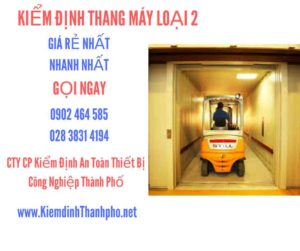 Hình ảnh kiểm định Thang máy loại 2