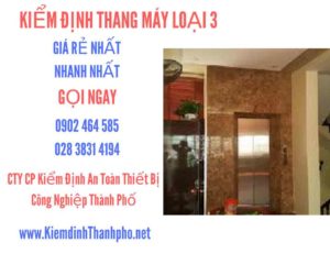 Hình ảnh kiểm định Tháng máy loại 3