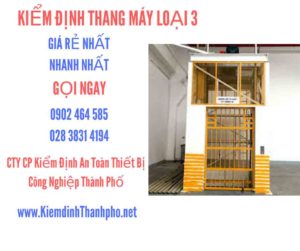 Hình ảnh kiểm định Tháng máy loại 3