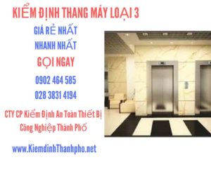 Hình ảnh kiểm định Tháng máy loại 3