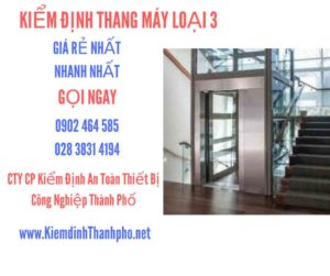 Hình ảnh kiểm định Tháng máy loại 3