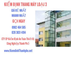 Hình ảnh kiểm định Tháng máy loại 3