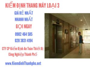 Hình ảnh kiểm định Tháng máy loại 3