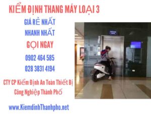 Hình ảnh kiểm định Tháng máy loại 3