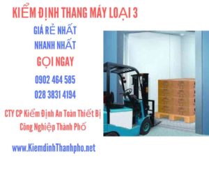 Hình ảnh kiểm định Tháng máy loại 3