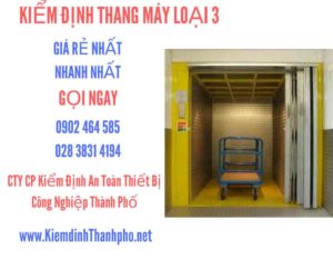 Hình ảnh kiểm định Tháng máy loại 3