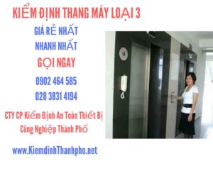 Hình ảnh kiểm định Tháng máy loại 3