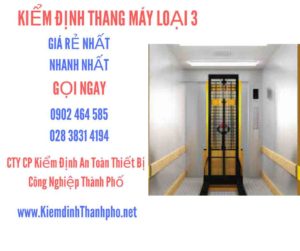 Hình ảnh kiểm định Tháng máy loại 3