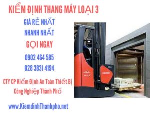 Hình ảnh kiểm định Tháng máy loại 3