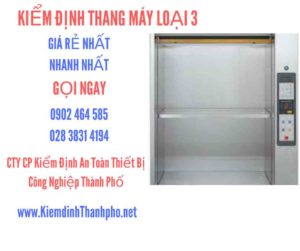 Hình ảnh kiểm định Tháng máy loại 3