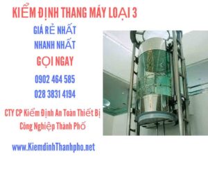 Hình ảnh kiểm định Tháng máy loại 3