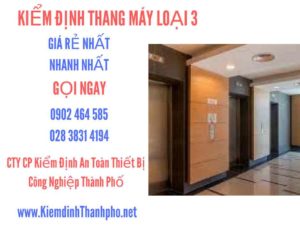 Hình ảnh kiểm định Tháng máy loại 3