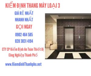 Hình ảnh kiểm định Tháng máy loại 3