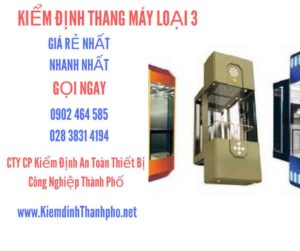 Hình ảnh kiểm định Tháng máy loại 3