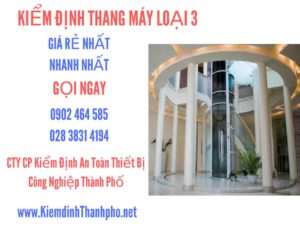 Hình ảnh kiểm định Tháng máy loại 3