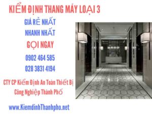 Hình ảnh kiểm định Tháng máy loại 3