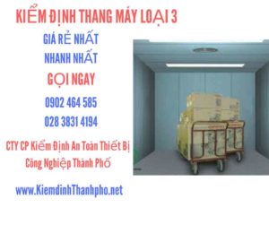 Hình ảnh kiểm định Tháng máy loại 3