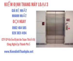 Hình ảnh kiểm định Tháng máy loại 3