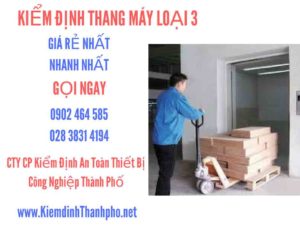 Hình ảnh kiểm định Tháng máy loại 3