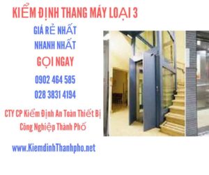 Hình ảnh kiểm định Tháng máy loại 3