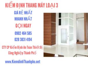 Hình ảnh kiểm định Tháng máy loại 3