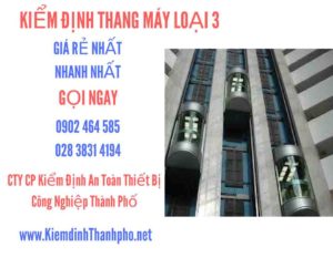 Hình ảnh kiểm định Tháng máy loại 3