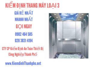 Hình ảnh kiểm định Tháng máy loại 3