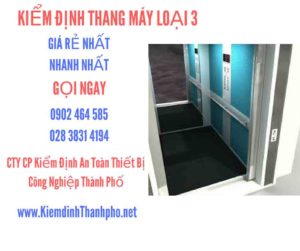 Hình ảnh kiểm định Tháng máy loại 3