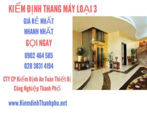 Hình ảnh kiểm định Tháng máy loại 3