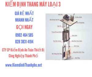 Hình ảnh kiểm định Tháng máy loại 3