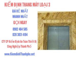 Hình ảnh kiểm định Tháng máy loại 3