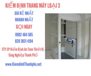 Hình ảnh kiểm định Tháng máy loại 3