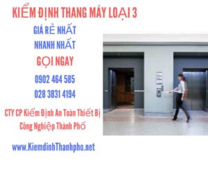 Hình ảnh kiểm định Tháng máy loại 3