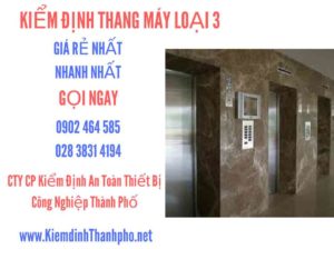 Hình ảnh kiểm định Tháng máy loại 3