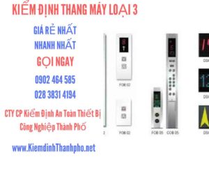 Hình ảnh kiểm định Tháng máy loại 3