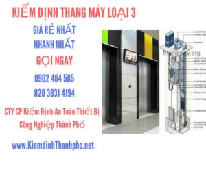 Hình ảnh kiểm định Tháng máy loại 3