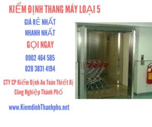 Hình ảnh kiểm định Thang máy loại 5