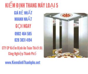 Hình ảnh kiểm định Thang máy loại 5