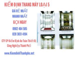 Hình ảnh kiểm định Thang máy loại 5