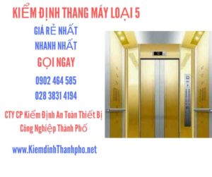 Hình ảnh kiểm định Thang máy loại 5