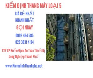 Hình ảnh kiểm định Thang máy loại 5