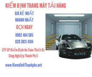 Hình ảnh kiểm định Thang máy tải hàng