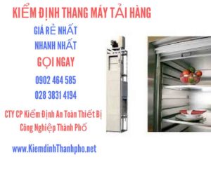 Hình ảnh kiểm định Thang máy tải hàng